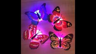 Butterfly LED light Wall Stickers lovely Butterfly lights Sticky