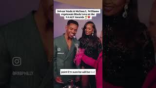 Joivan Wade and Melissa L. Williams representing at the 2025 NAACP Image Awards