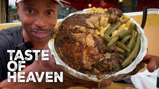 Taste Of Heaven's Jerk Chicken, Mac, and String Beans