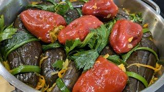 Квашеные БАКЛАЖАНЫ, фаршированные морковкой и луком на зиму и не только. Рецепт без уксуса