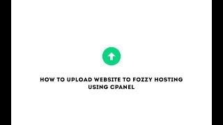 How to upload website to Fozzy hosting using cPanel