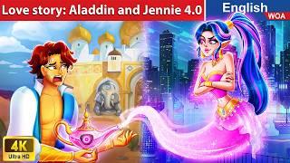 New Fairy Tales: ALADDIN and JENNIE 4.0  English Storytime  Fairy Tales @WOAFairyTalesEnglish