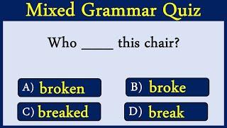 Mixed English Grammar Quiz 72:  Can You Score 10/10 In This Quiz?