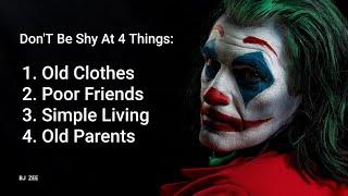 Joker Quotes About LiFe [ BJ ZEE Quotes ]