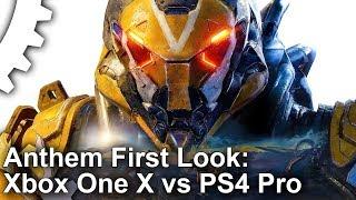 [4K] Anthem Console First Look: Xbox One X/ PS4 Pro Head-To-Head!