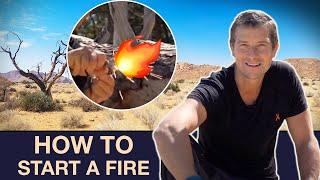 How to Start a Fire like Bear Grylls!  | Bear Skills