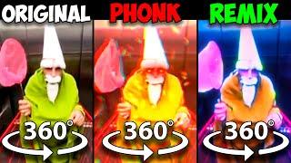 360º VR The Green Wizard Gnome Original vs Phonk vs Remix