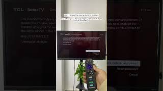 Roku TV secret menu[TV hack]