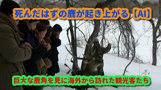 死んだはずの鹿が起き上がる【AI】！！その他 私の射撃より！　エゾシカとヒグマハンティングに半生を捧げたサムライハンター【山川 海好】