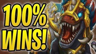 *100%* WINRATE WITH GONK OTK DRUID! | Gonk, the Raptor | Rastakhan's Rumble | Hearthstone