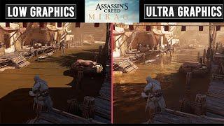 Assassin's Creed Mirage - Low vs Ultra Graphics Comparison