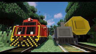 Minecraft Railfanning: Traincraft Railcraft Immersive Railroading [1.7.10 & 1.12.2] - Fast and Slow