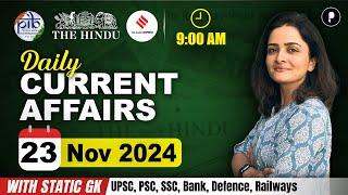 23 November Current Affairs 2024 | Daily Current Affairs | Current Affairs Today