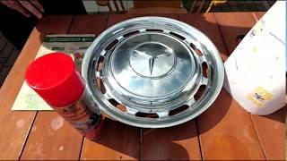 DIY Radkappen lackieren Mercedes Benz W123 / painting hubcaps