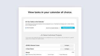 Subscribe to Calendar in TeamGantt