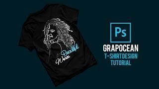 T-shirt design on Photoshop | Design Tutorial