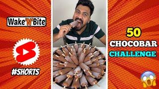 50 CHOCOBAR ICE CREAM EATING CHALLENGE #shorts #foodie #foodlover