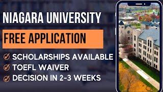 Niagara University | Free Application, Scholarships, TOEFL Waiver & Rolling Admissions