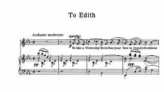 Charles Ives - To Edith