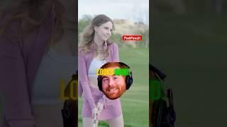 Bobbi Althoff HATES To Golf  | ft. Andrew Santino #bobbialthoff #andrewsantino #shorts #comedy