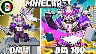 ¡Sobreviví 100 DÍAS como un CONTRA TITÁN en Minecraft HARDCORE!