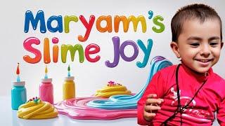 Maryam’s Slime Joy —No Light? No problem! Her creativity shines even in the dark  #maryam #playtime