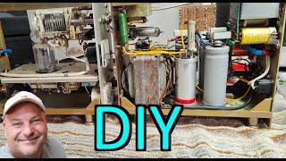 DIY 2m radioamateur RF tube amplifier 1975 teardown