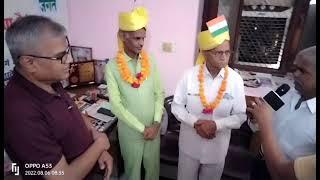GRAND WELCOME TO GREENMAM VIJAY PAL BAGHEL IN LUCKNOW...BY Jai jagat foundation ... pal world times