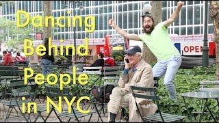 Dancing Behind People in New York City