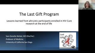 The Last Gift Program: Lessons learned from altruistic participants enrolled in HIV Cure research