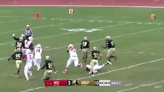 UNCP Football Highlights vs Wheeling 10/9