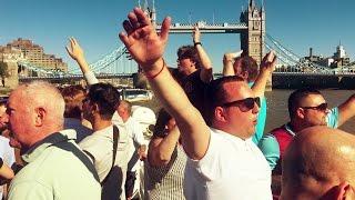 Chelsea away day August 2016: West Ham Fans' Party Boat, en route to Stamford Bridge!