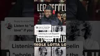 Listening to Led Zeppelin "whole lotta love " for the first time. #rock#ledzeppelin #viral #reaction