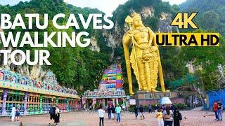 Batu Caves Murugan Temple, Malaysia  4K Video | Full walking tour