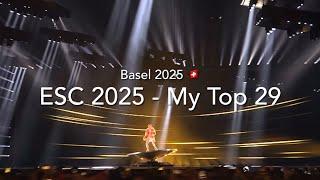 ESC 2025 - My Top 29 (+)