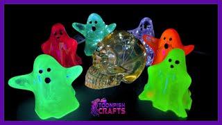 Ghosts and skulls in resin