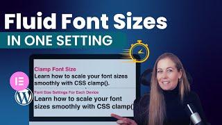 Responsive Font Sizes in Elementor: Say GOODBYE to Manual Scaling with CSS Clamp!