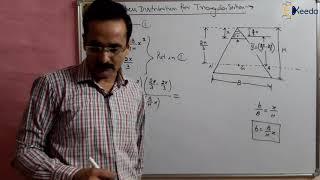 Understanding Shear Stress Distribution In Strength Of Materials : Triangular Section