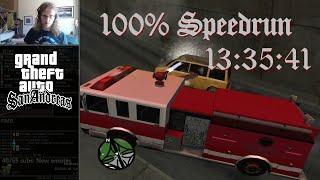 Grand Theft Auto: San Andreas 100% Speedrun in 13:35:41