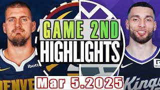 Denver Nuggets Vs Sacramento Kings Game 2nd Highlights Mar 5,2025 NBA Season 2024-25