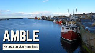 AMBLE, Northumberland | 4K Narrated Walking Tour | Let's Walk 2024