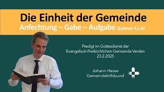 Die Einheit der Gemeinde (Epheser 4,1-6)