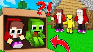 Poor Baby JJ and Mikey Loser LIVES in a CARDBOARD BOX, but BANANA KID is FAVORITE in MinecraftMaizen