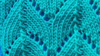 WZORY NA DRUTACH-KNITTING STITCH--FALUJACY AZUR