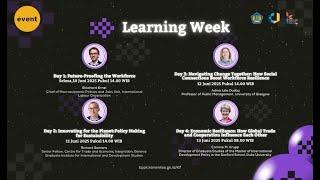 Learning Week 2025 - Day 2: Innovating for the Planet: Policy Making for Sustainability