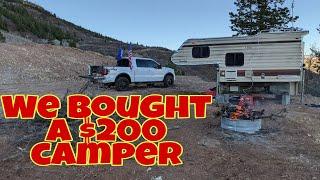 We bought a $200 camper for our homestead land!