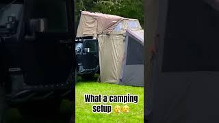 Jeep Full Camping Setup, Who need a house anymore  #youtubeshorts #jeep #camping