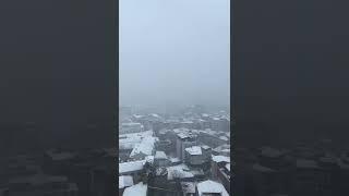Snowstorm In Istanbul, Turkey 