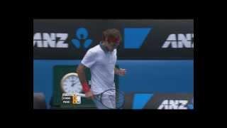 Australian Open Tennis Championships 2014 Highlights | Roger Federer and Teymuraz Gabashvili