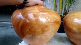 Bình hút lộc gỗ pơ mu  Đồ Gỗ Mỹ Nghệ  Tượng Gỗ Phong Thủy  Thế Giới Đồ Gỗ